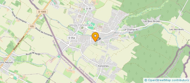 localisation de l'entreprise ATCD IMMO  VEIGY-FONCENEX