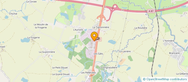 localisation de l'entreprise ATCE  AUBIGNY-LES CLOUZEAUX