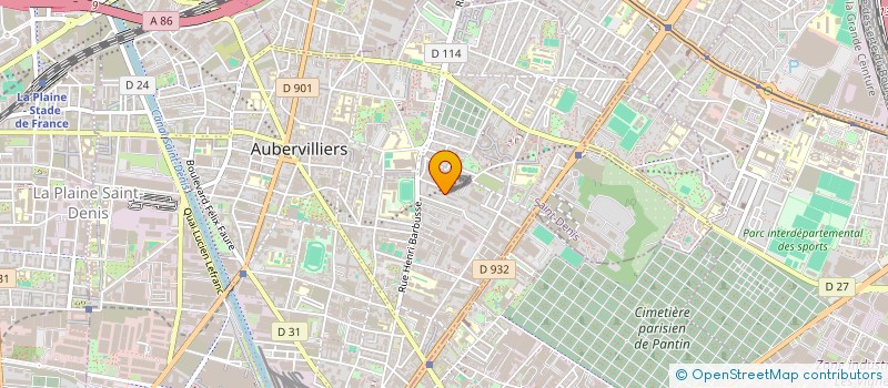 localisation de l'entreprise ATCH PRODUCTIONS à AUBERVILLIERS