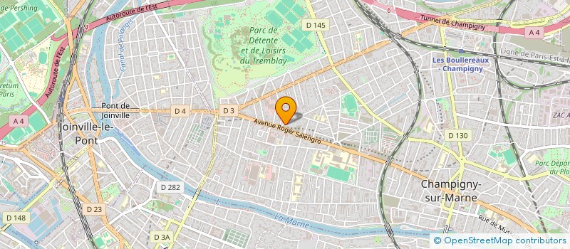 localisation de l'entreprise ATCHOM VTC à CHAMPIGNY-SUR-MARNE