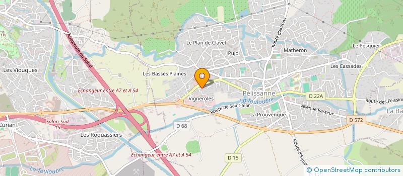 localisation de l'entreprise ATCM ASSIST TECH CONSTRUC MATERIAUX à PELISSANNE