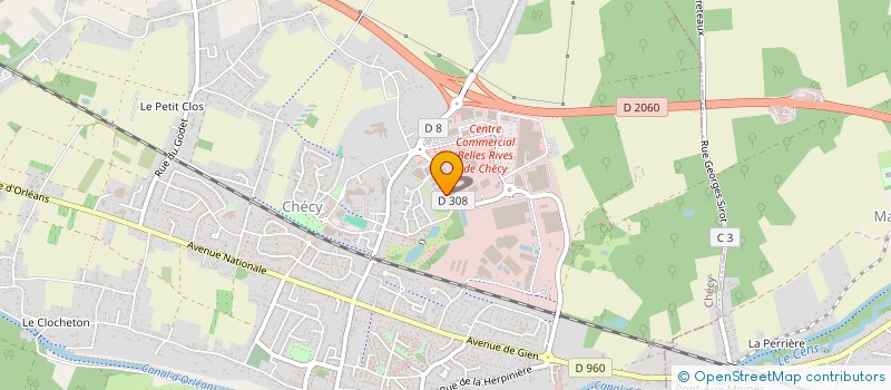 localisation de l'entreprise ATCOM TELEMETRIE à CHECY