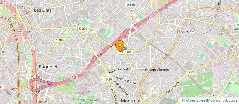 localisation de l'entreprise ATCP PROTECT à MONTREUIL