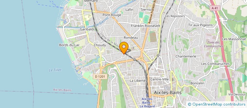 localisation de l'entreprise ATCS-ASSISTANCE TECHNIQUE CHAUFFAGE SAVOIE  AIX-LES-BAINS