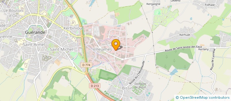 localisation de l'entreprise ATCSI à GUERANDE