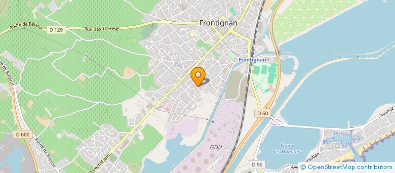 localisation de l'entreprise ATCV SARL à FRONTIGNAN