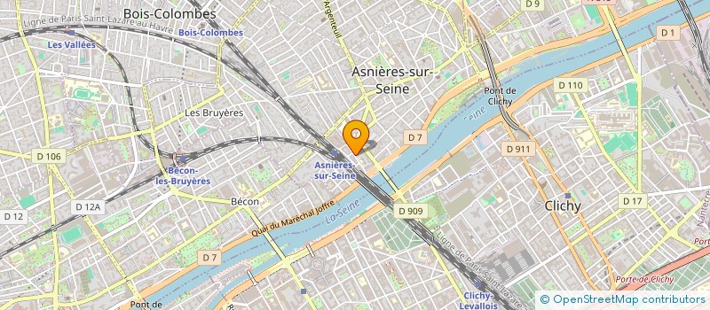 localisation de l'entreprise ATD  ASNIERES-SUR-SEINE
