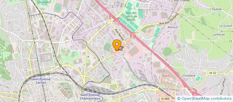 localisation de l'entreprise ATD  SAINT-ETIENNE