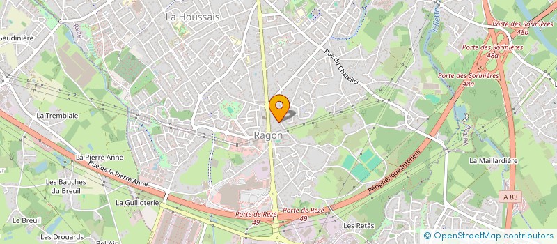 localisation de l'entreprise ATD  REZE