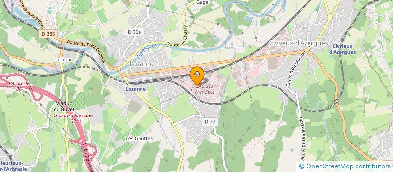 localisation de l'entreprise ATD ASSISTANCE TECHNIQUE DEPANNAGE à LOZANNE