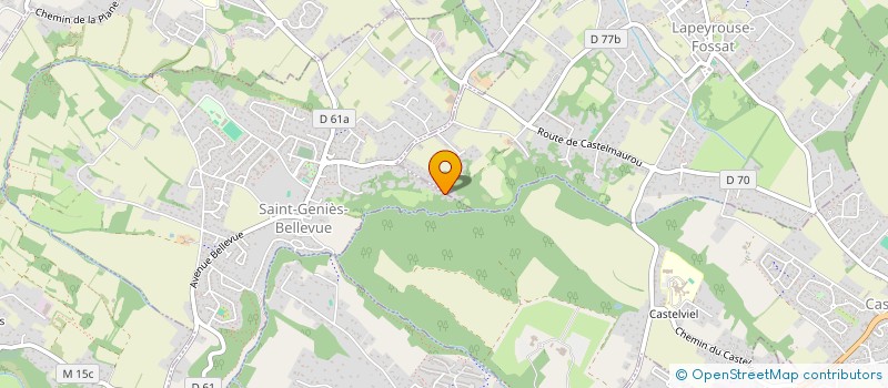 localisation de l'entreprise ATD IMMOBILIER à SAINT-GENIES-BELLEVUE