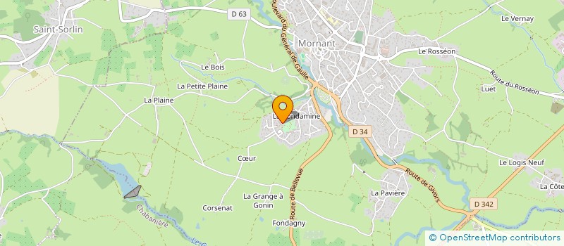 localisation de l'entreprise ATD PIEGAY  MORNANT