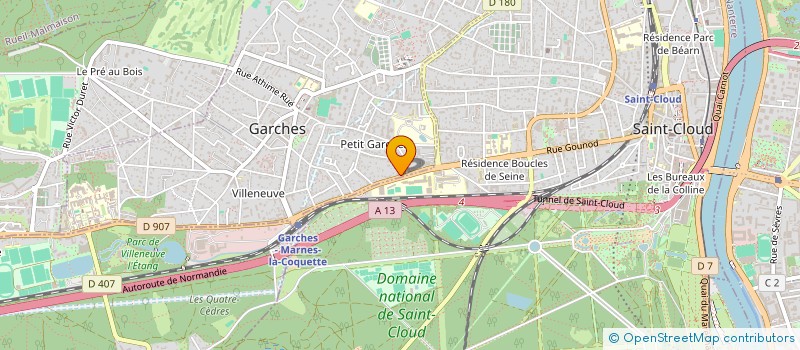 localisation de l'entreprise ATD SANTELLI à GARCHES