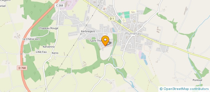 localisation de l'entreprise ATDC  PLUMELIAU-BIEUZY