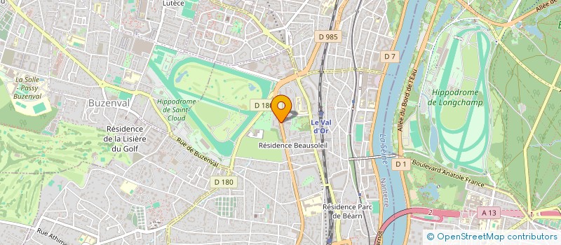 localisation de l'entreprise ATDEV à SAINT-CLOUD