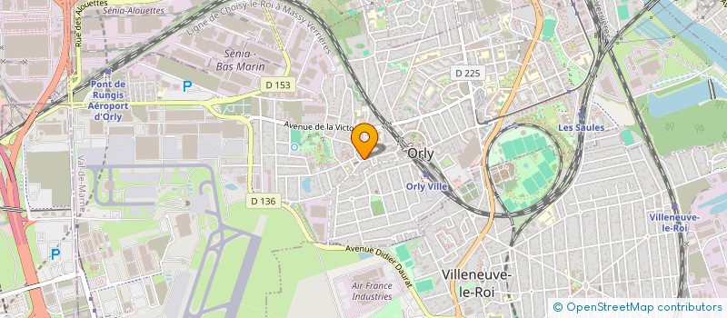 localisation de l'entreprise ATE  ORLY