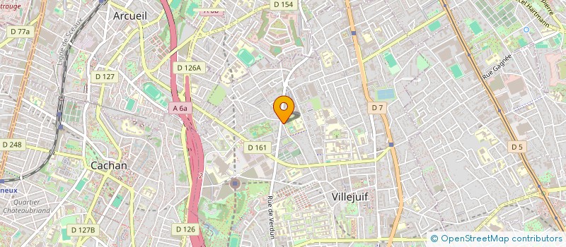 localisation de l'entreprise ATE à VILLEJUIF