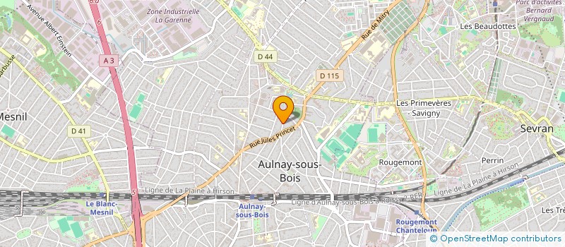 localisation de l'entreprise ATE à AULNAY-SOUS-BOIS