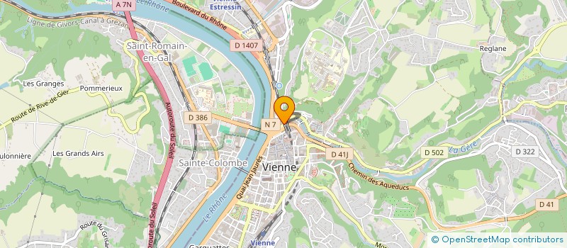 localisation de l'entreprise ATE  VIENNE