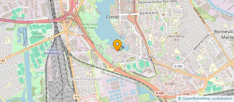 localisation de l'entreprise ATE à CRETEIL