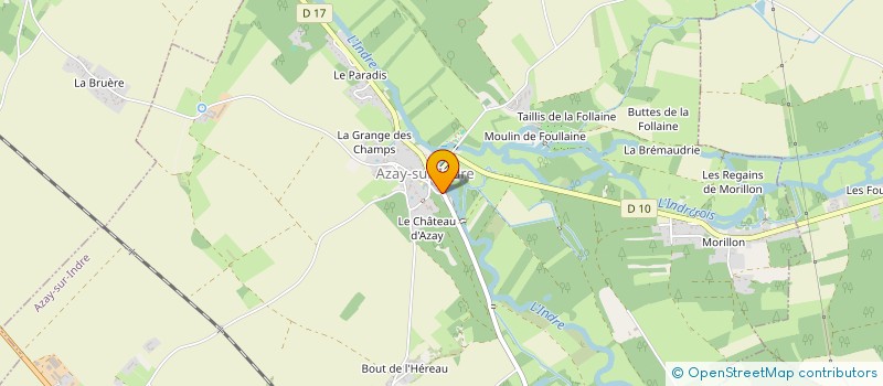 localisation de l'entreprise ATE  AZAY-SUR-INDRE