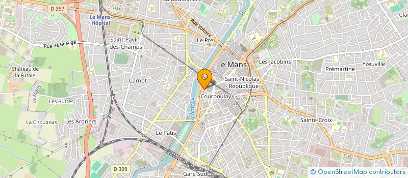 localisation de l'entreprise ATE  LE MANS