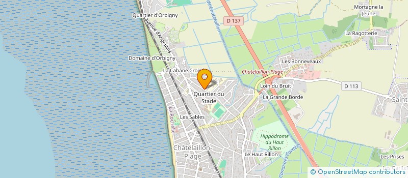 localisation de l'entreprise ATE (ASSOCIATION DE TOURISME D'EXCELLIA) à CHATELAILLON-PLAGE