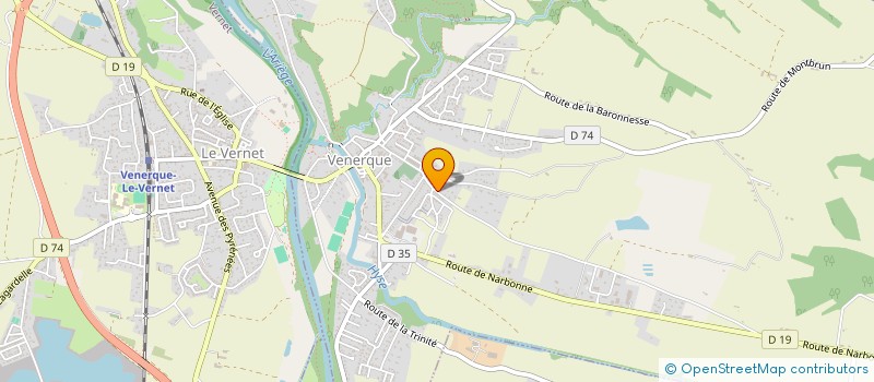 localisation de l'entreprise ATE FINANCE à VENERQUE