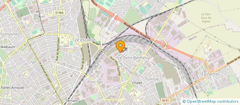 localisation de l'entreprise ATE MULTI SERVICES à BETHENY