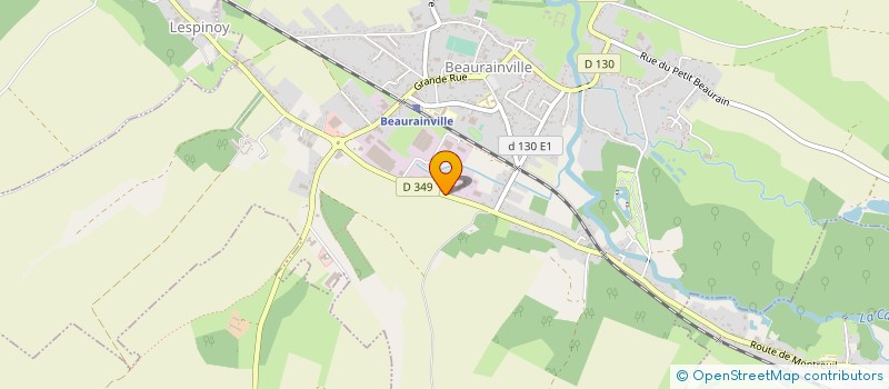 localisation de l'entreprise ATE NORD FRANCE à BEAURAINVILLE