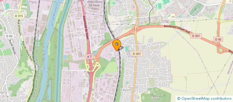 localisation de l'entreprise ATE RESEAUX  FEYZIN