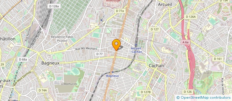 localisation de l'entreprise ATEA à BAGNEUX