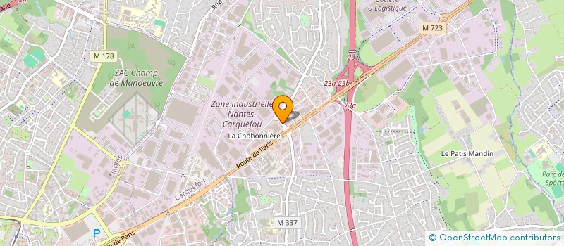 localisation de l'entreprise ATEA  CARQUEFOU