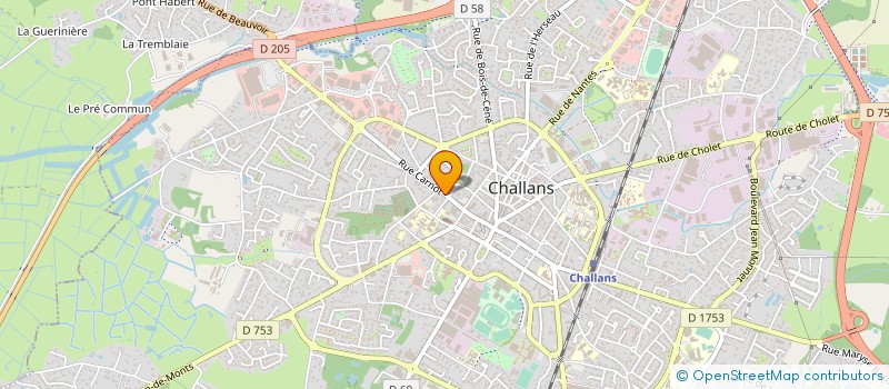 localisation de l'entreprise ATEA à CHALLANS