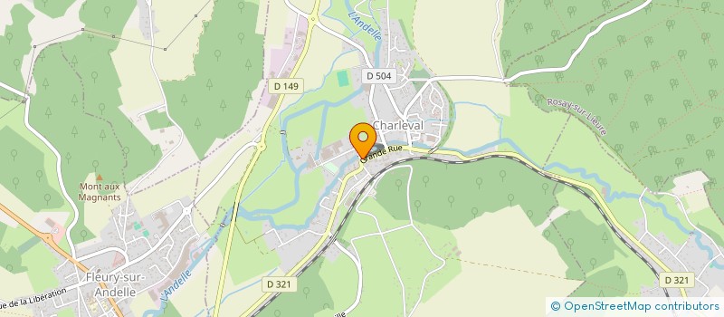 localisation de l'entreprise ATEA  CHARLEVAL