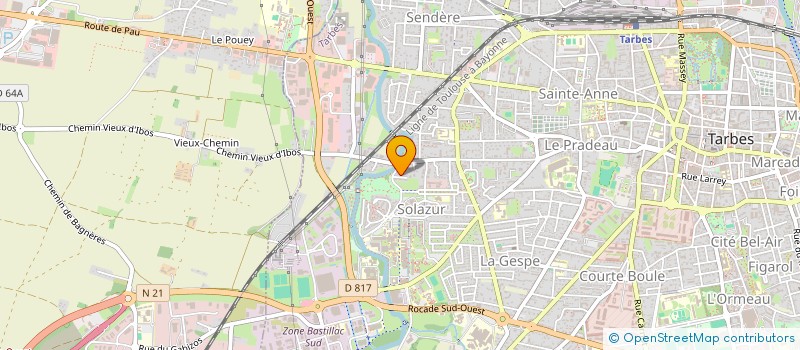 localisation de l'entreprise ATEA  TARBES