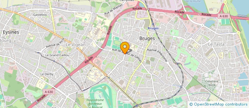 localisation de l'entreprise ATEA  BRUGES
