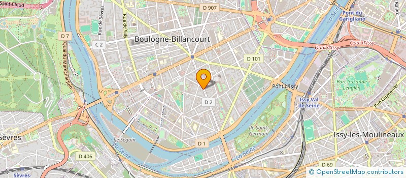 localisation de l'entreprise ATEA à BOULOGNE-BILLANCOURT