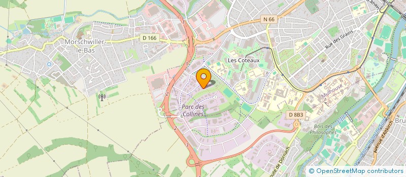 localisation de l'entreprise ATEA à MULHOUSE