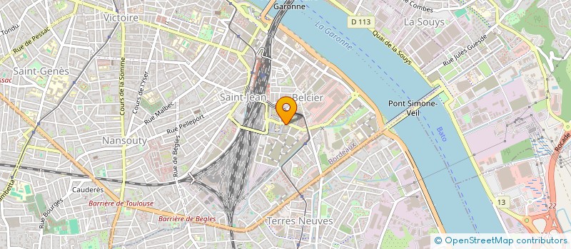localisation de l'entreprise ATEAH à BORDEAUX