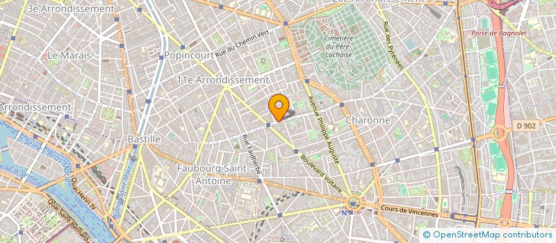 localisation de l'entreprise ATEB à PARIS