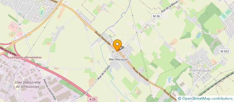 localisation de l'entreprise ATEBEN  LA CHAPELLE-D'ARMENTIERES