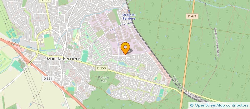 localisation de l'entreprise ATEC 2 à OZOIR-LA-FERRIERE