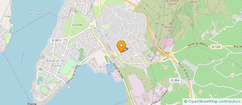 localisation de l'entreprise ATEC à BALARUC-LES-BAINS