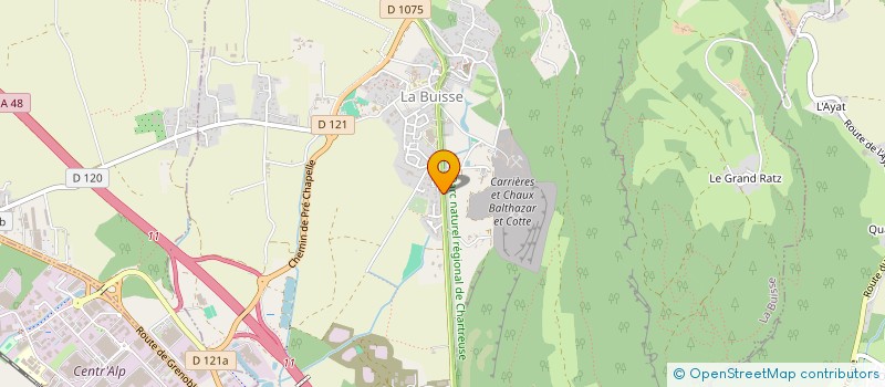 localisation de l'entreprise ATEC BATIMENT  LA BUISSE