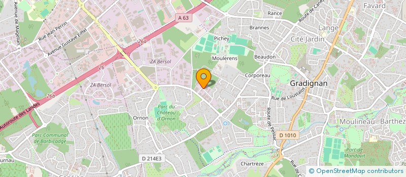 localisation de l'entreprise ATEC FRANCE  GRADIGNAN