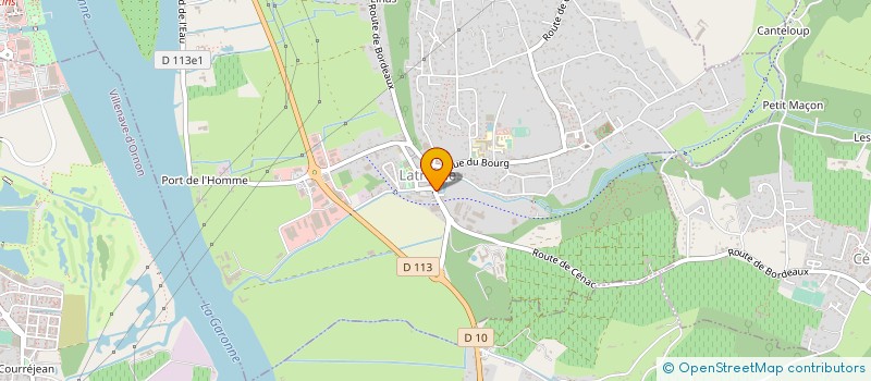 localisation de l'entreprise ATEC SERVICES 33 à LATRESNE