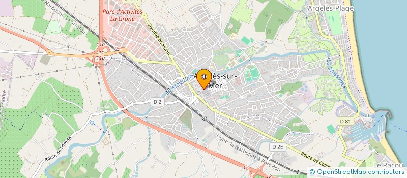 localisation de l'entreprise ATEC SERVICES à ARGELES-SUR-MER