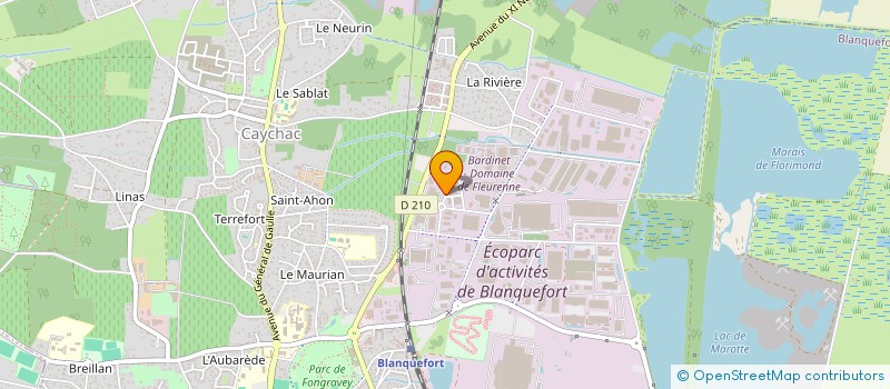 localisation de l'entreprise ATECA à BLANQUEFORT