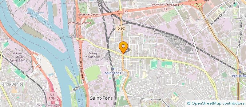 localisation de l'entreprise ATECC à SAINT-FONS